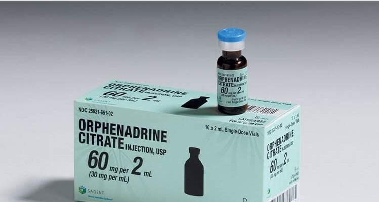 أورفينادرين الأدوية المضادة للتشنج العضلي Orphenadrine