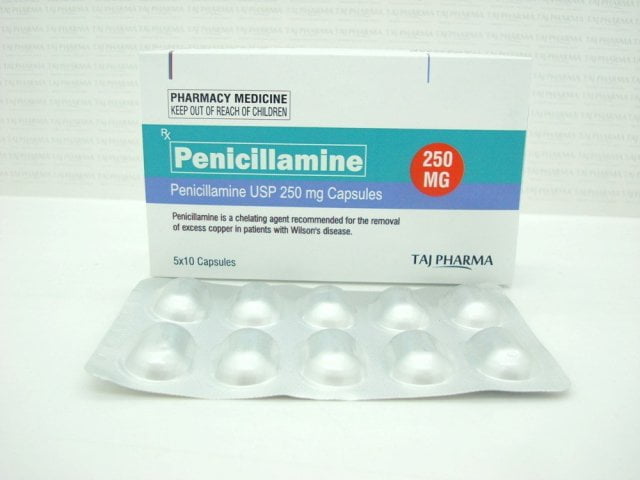 بنسيلامين لعلاج التهاب المفاصل الروماتيزمي Penicillamine